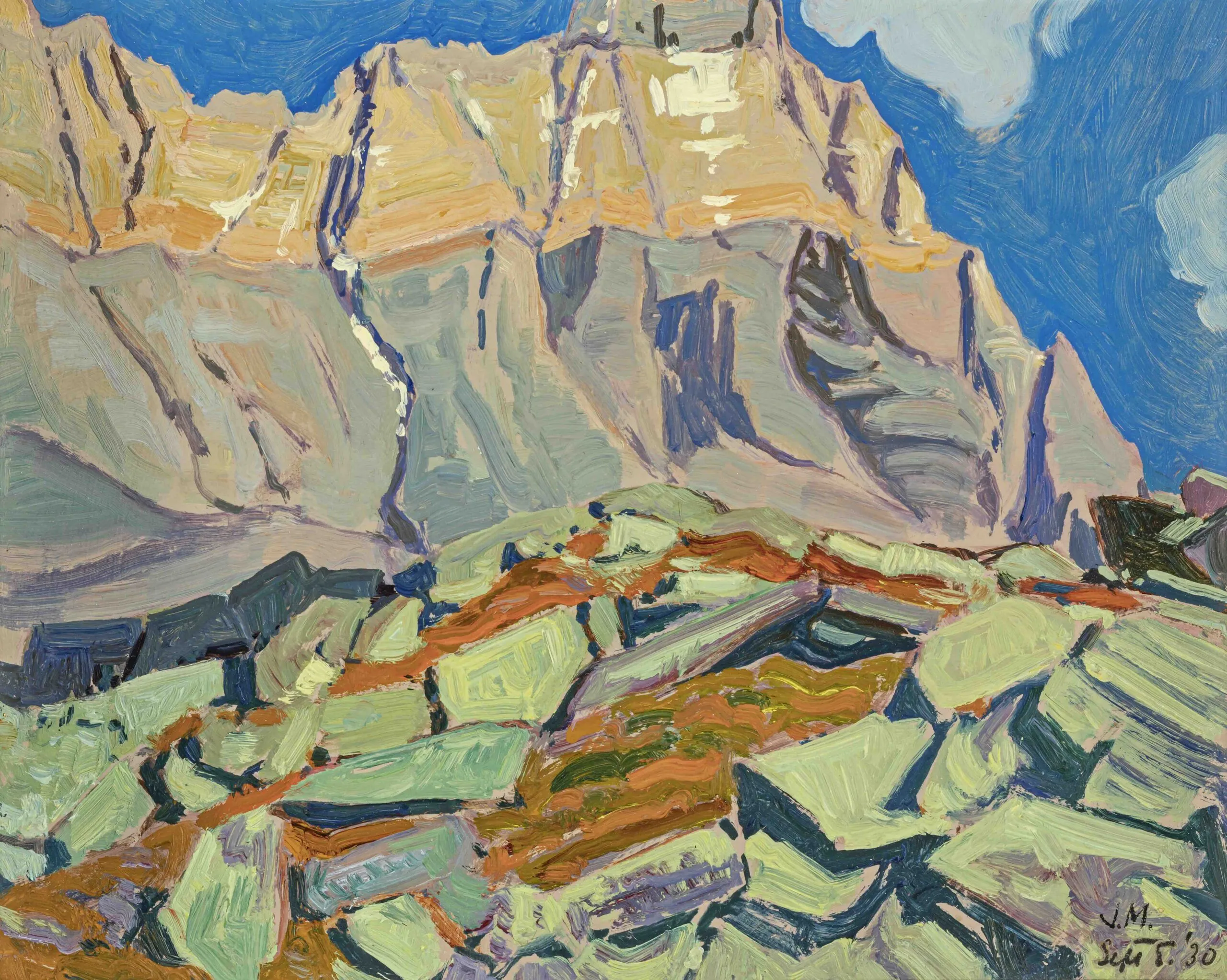 Director's Choice: J.E.H. MacDonald, Lichen-Covered Shale Slabs