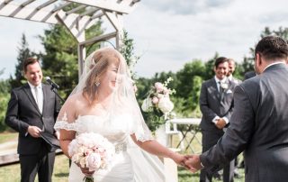 photo of wedding in an outdoor setting