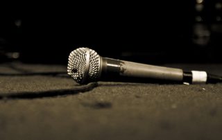 photograph of a microphone